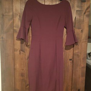 Burgundy Sheath Dress White House Black Market 2